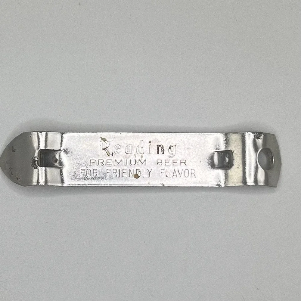 VTG Rheingold & Reading Beer Can Bottle Openers Flat Top Church‎ Key Breweriana